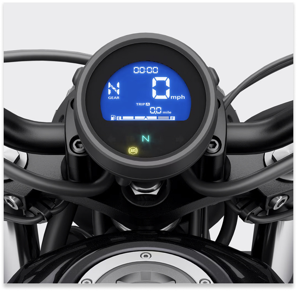 Current Honda Rebel 500 LCD cluster