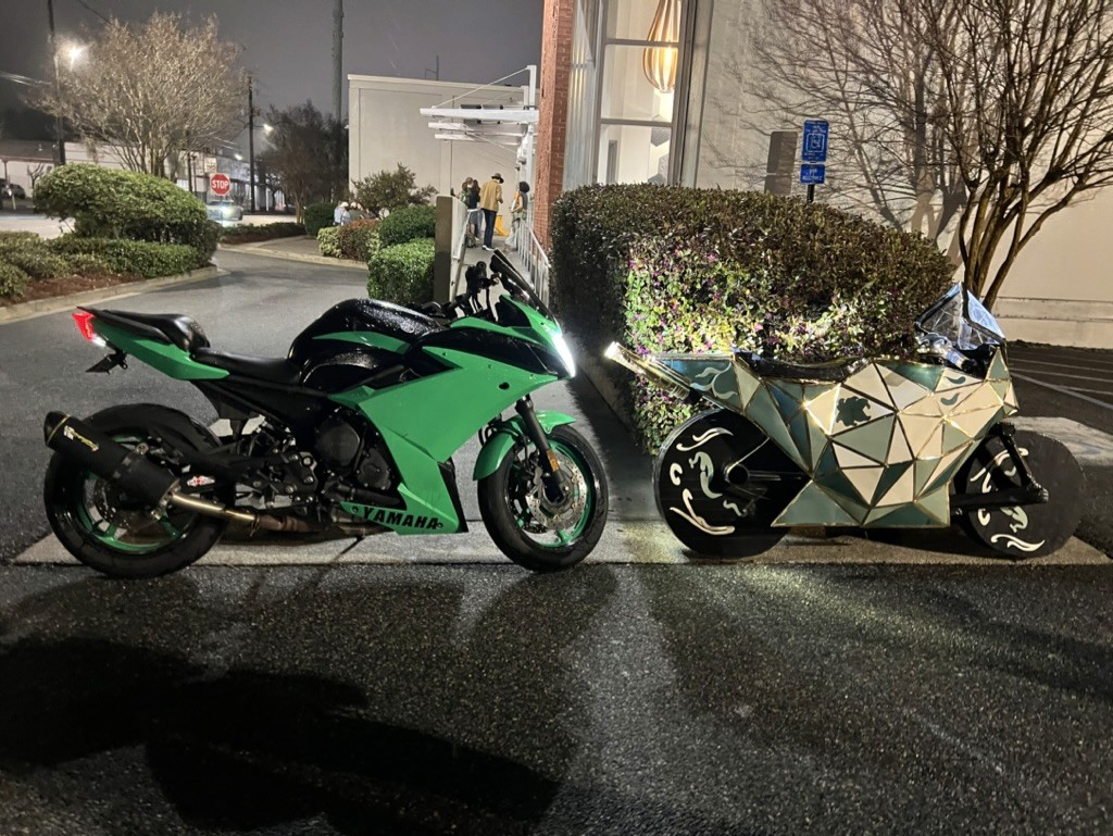 Final presentation comparison with real motorcycles